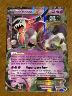 Pokemon Hoopa EX Ancient Origins 36/98 Holo Ultra Rare NM - Image 1