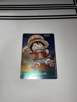 One Piece Card Game Monkey.D.Luffy P-037 1st Anniversary Promo Foil English NM - Image 1