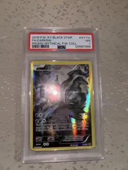 Pokemon XY Darkrai Premium Collection Promo Card XY114 Mythical Beast NM PSA 7 - Image 1