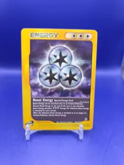 Boost Energy 145/147 Uncommon Aquapolis Pokemon Card - Image 1