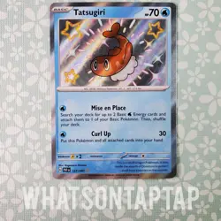 Pokemon Card Tatsugiri 127/091 Secret Rare Scarlet Violet Paldean Fates Singles - Image 1