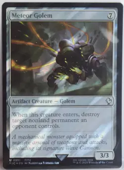 Meteor Golem [New, Near Mint] *Surge Foil* {Final Fantasy MTG} - Image 1