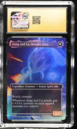 AANG, SWIFT SAVIOR Avatar TLA Borderless Foil CGC Pristine 10 MTG - Image 2