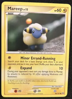 LP+ - Mareep 82/127 Common - Platinum - Pokemon TCG - Image 1