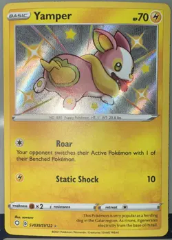 Yamper SV039/SV122 Shining Fates Shiny Vault Holo Rare Pokemon TradingCG 2021 NM - Image 1