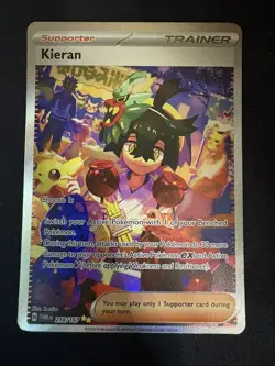 POKEMON TWILIGHT MASQUERADE KIERAN SPECIAL ILLUSTRATION RARE 218/167 Full Art - Image 1