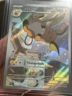 Pokemon TCG Raichu 211/193 IR Illustration Rare Paldea Evolved ⚡⚡⚡ - Image 1