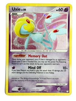 Pokemon TCG Uxie 18/123 Diamond & Pearl: Mysterious Treasures Holo Bleed - Image 1