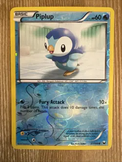 Pokemon TCG Piplup Dark Explorers 27/108 Regular Common Reverse Holo VLP - Image 1