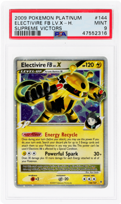 2009 Pokemon Platinum Supreme Victors Electivire Fb Lv X Holo Level #144 PSA 9 - Image 1