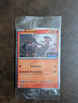 2025 Pokemon Phantasmal Flames Barnes & Noble Promo Stamped Reshiram 17 - SEALED - Image 1