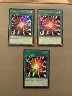 Yugioh! 3x Super Polymerization CH01-EN033 Ultra Rare 1st Ed NM - Image 1