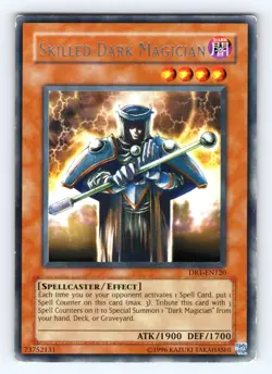 Yugioh Skilled Dark Magician DR1-EN120 Unlimited Silver Foil Rare - LP 💎 - Image 1