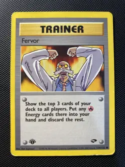 Fervor 124/132 1st Edition Gym Challenge - Common Pokemon Card - Image 1