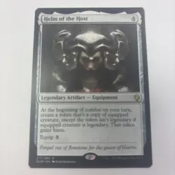 Helm of the Host Dominaria MTG LP Light Play 217 / 269 Legendary Token Equipment - Image 1