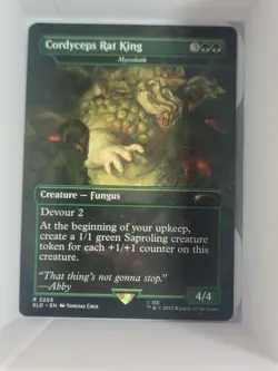 1x - Cordyceps Rat King [Mycoloth] - Borderless - Secret Lair: Playstation MTG - Image 1