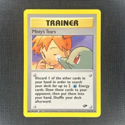 Misty's Tears 118/132 Pokemon Gym Challenge Unlimited Card WOTC LP/MP - Image 1