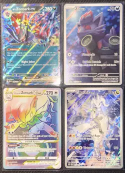 Pokemon TCG • 4x Card Lot • 'Journey With N' Theme • Zoroark + Reshiram • LP - Image 2