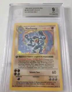 Machamp SHADOWLESS 8/102 1st Edition - Base Set *BGS 9 - MINT* Holo Pokemon - Image 4