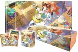 Pokemon Center Japan Card Game Sonia Set Rubber Play Mat Sleeves Deck Box Case - Image 5
