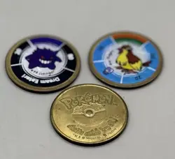 Lot of 3 Pokemon Battling Coin Game Coin Nintendo Hasbro - Image 1