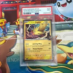 Team Rocket's Zapdos Destined Rivals EB Games Exclusive - PSA 9 Pokemon - Image 1