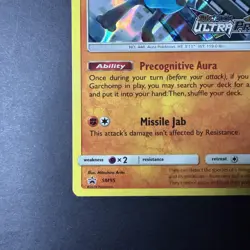 Pokemon TCG Lucario Sun & Moon Ultra Prism Stamped Prerelease Promo SM95 Holo NM - Image 3