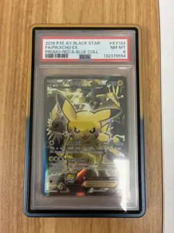 Pokemon Pikachu TCG XY Black Star Promos Holo PSA 8 Near Mint - Image 1