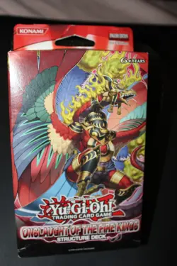YU GI OH English 1st Edition ONSLAUGHT OF THE FIRE KINGS NEW Structure Deck - Image 1