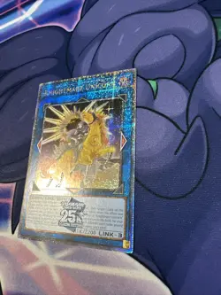 Yugioh Knightmare Unicorn (Alternate) Quarter Century Secret Rare RA01-EN043 1st - Image 4