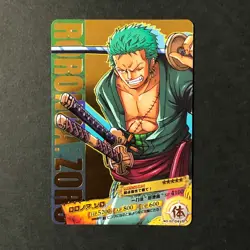 S1268 Roronoa Zoro 02-04 R Gold Holo Japanese One piece AR Carddass Card - Image 1