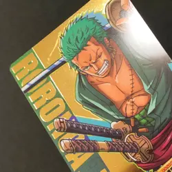 S1268 Roronoa Zoro 02-04 R Gold Holo Japanese One piece AR Carddass Card - Image 2