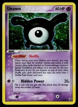 Pokemon Card - Unown (X) Unseen Forces X/28 Holo Rare - Image 1