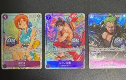 ONE PIECE Treasure Chest Vol.1 Promo Cards, Sleeves Zoro Luffy Nami ASIA STAMP - Image 2