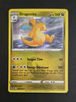 HOLO Dragonite 131/195 NM - Silver Tempest Sword Shield Pokemon Card - Image 1