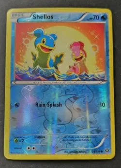 Reverse Holo Foil Shellos # 28/114 Steam Siege Set Pokemon Cards MP-HP - Image 1
