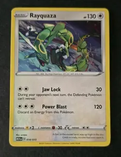 Rayquaza 014/015 New 2025 McDonalds Happy Meal Pokemon Dragon Discovery Card - Image 1