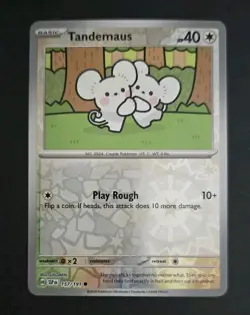 Tandemaus #157/191 SV08: Surging Sparks Reverse Holo Common - Pokemon Cards G30 - Image 1