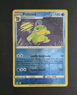 Politoed 32/196 Lost Origin Reverse Holo Rare Pokemon Card TCG Pokemon 032/196 - Image 1