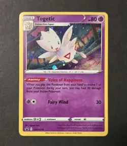 Togetic #SWSH276 POKEMON TCG SWSH: Sword & Shield Promo Cards BLACK STAR HOLO - Image 1