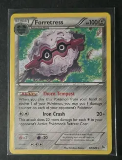 Pokemon TCG Forrestress XY Flashfire 60/106 Regular Rare Card NM - Image 1