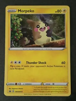 Pokemon TCG Morpeko SWSH Black Star Promo SWSH012 Holo Promo 2020 Card - Image 1