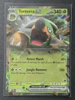 Torterra ex 012/162 Temporal Forces DOUBLE RARE Holo Pokemon Card NM - Image 1