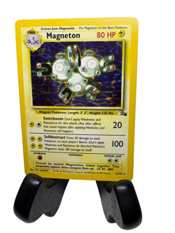 Pokemon TCG Magneton #11/62 Holo Card Fossil Rare LP good condition - Image 1