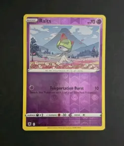 Pokemon Card Astral Radiance Reverse Holographic Ralts 060/189 NM - Image 1