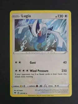 Lugia 132/185 - Vivid Voltage - Holo Rare Pokemon Card - NM - Image 1