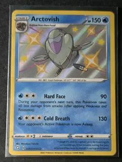 Pokemon TCG Arctovish SWSH Shining Fates SV037/SV122 Shiny Holo Rare Card NM - Image 1