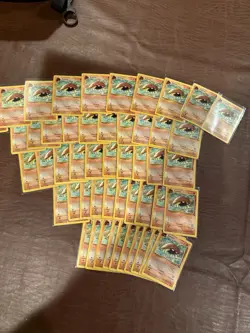 Lot of (50) Unlimited Kabuto 50/62 Fossil Pokemon cards - Image 3