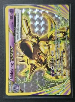 Nidoking BREAK 46/108 Evolutions Full Art Ultra Rare Holo Pokemon Card - Image 1