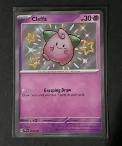 Cleffa 150/091 Paldean Fates Baby Shiny Rare Holo NM Pokemon TCG Card - Image 1
